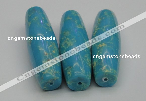 CDE2302 17*55mm rice sea sediment jasper beads wholesale