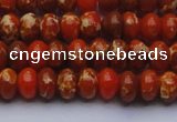 CDE2602 15.5 inches 8*12mm rondelle dyed sea sediment jasper beads