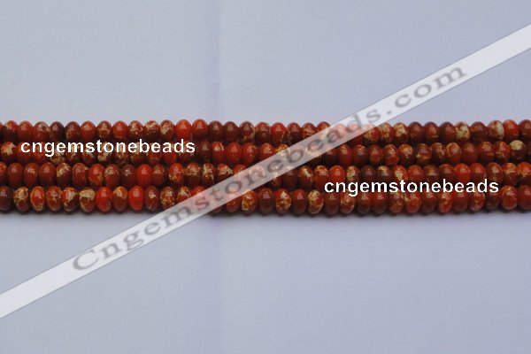 CDE2602 15.5 inches 8*12mm rondelle dyed sea sediment jasper beads