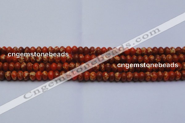 CDE2603 15.5 inches 10*14mm rondelle dyed sea sediment jasper beads