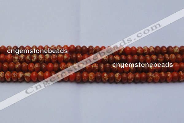 CDE2604 15.5 inches 12*16mm rondelle dyed sea sediment jasper beads