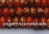 CDE2605 15.5 inches 13*18mm rondelle dyed sea sediment jasper beads