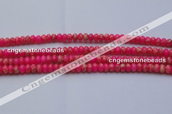 CDE2610 15.5 inches 8*12mm rondelle dyed sea sediment jasper beads