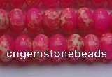 CDE2614 15.5 inches 15*20mm rondelle dyed sea sediment jasper beads