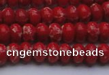 CDE2618 15.5 inches 8*12mm rondelle dyed sea sediment jasper beads