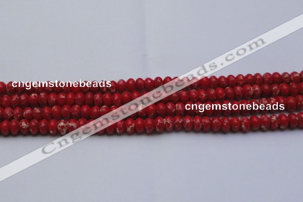 CDE2618 15.5 inches 8*12mm rondelle dyed sea sediment jasper beads