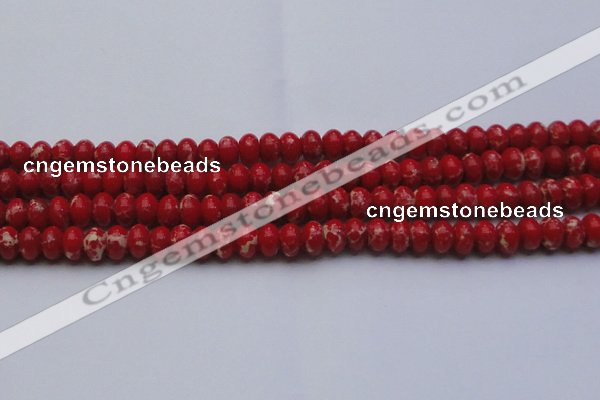 CDE2620 15.5 inches 12*16mm rondelle dyed sea sediment jasper beads