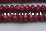 CDE2625 15.5 inches 7*10mm rondelle dyed sea sediment jasper beads