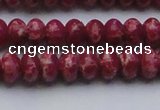 CDE2626 15.5 inches 8*12mm rondelle dyed sea sediment jasper beads