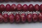 CDE2628 15.5 inches 12*16mm rondelle dyed sea sediment jasper beads