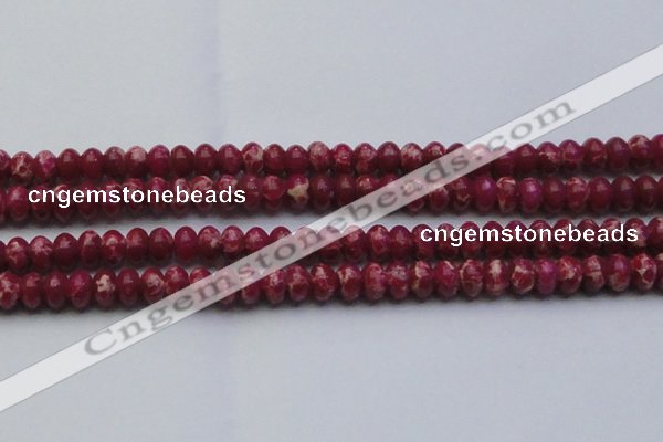 CDE2628 15.5 inches 12*16mm rondelle dyed sea sediment jasper beads