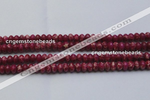 CDE2629 15.5 inches 13*18mm rondelle dyed sea sediment jasper beads