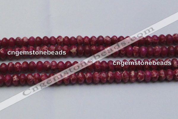 CDE2630 15.5 inches 15*20mm rondelle dyed sea sediment jasper beads