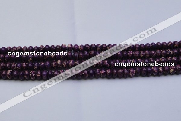 CDE2634 15.5 inches 8*12mm rondelle dyed sea sediment jasper beads