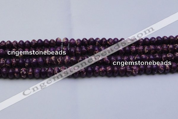 CDE2636 15.5 inches 12*16mm rondelle dyed sea sediment jasper beads