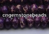 CDE2637 15.5 inches 13*18mm rondelle dyed sea sediment jasper beads