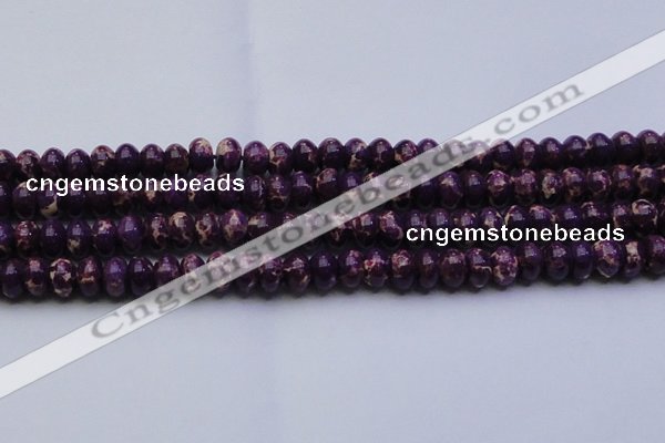 CDE2637 15.5 inches 13*18mm rondelle dyed sea sediment jasper beads
