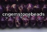 CDE2638 15.5 inches 15*20mm rondelle dyed sea sediment jasper beads