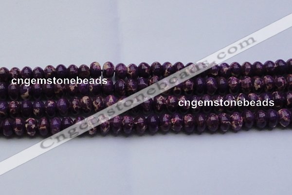 CDE2638 15.5 inches 15*20mm rondelle dyed sea sediment jasper beads