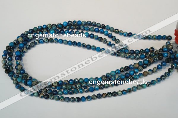 CDE265 15.5 inches 6mm round dyed sea sediment jasper beads