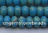 CDE2651 15.5 inches 10*14mm rondelle dyed sea sediment jasper beads