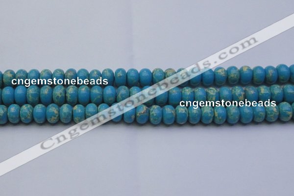 CDE2652 15.5 inches 12*16mm rondelle dyed sea sediment jasper beads