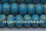 CDE2653 15.5 inches 13*18mm rondelle dyed sea sediment jasper beads