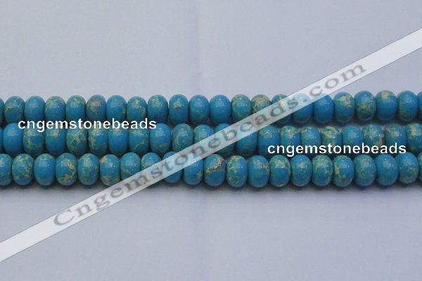 CDE2655 15.5 inches 15*20mm rondelle dyed sea sediment jasper beads