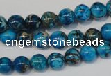 CDE266 15.5 inches 8mm round dyed sea sediment jasper beads