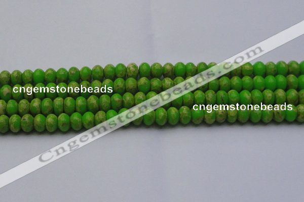 CDE2660 15.5 inches 12*16mm rondelle dyed sea sediment jasper beads
