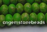 CDE2662 15.5 inches 15*20mm rondelle dyed sea sediment jasper beads