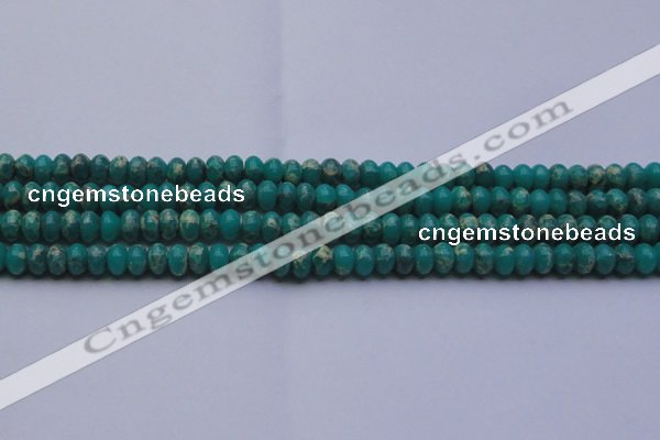 CDE2666 15.5 inches 8*12mm rondelle dyed sea sediment jasper beads