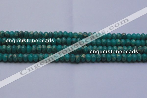 CDE2668 15.5 inches 12*16mm rondelle dyed sea sediment jasper beads