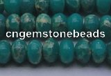 CDE2669 15.5 inches 13*18mm rondelle dyed sea sediment jasper beads