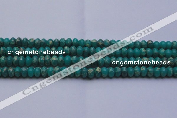 CDE2669 15.5 inches 13*18mm rondelle dyed sea sediment jasper beads