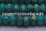 CDE2670 15.5 inches 15*20mm rondelle dyed sea sediment jasper beads