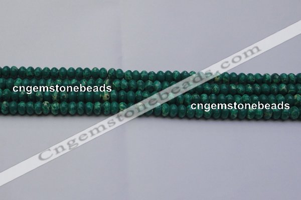 CDE2672 15.5 inches 5*8mm rondelle dyed sea sediment jasper beads