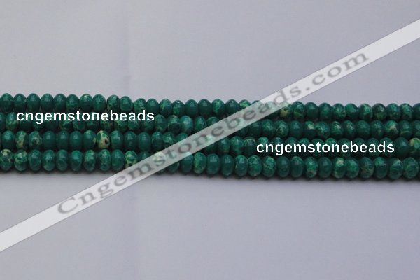 CDE2674 15.5 inches 8*12mm rondelle dyed sea sediment jasper beads