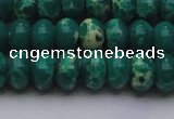 CDE2677 15.5 inches 13*18mm rondelle dyed sea sediment jasper beads