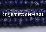 CDE2681 15.5 inches 7*10mm rondelle dyed sea sediment jasper beads