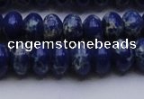 CDE2684 15.5 inches 12*16mm rondelle dyed sea sediment jasper beads