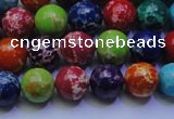 CDE2690 15.5 inches 8mm round mixed color sea sediment jasper beads