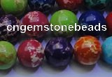CDE2693 15.5 inches 14mm round mixed color sea sediment jasper beads