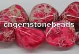 CDE27 15.5 inches 20*25mm nuggets dyed sea sediment jasper beads