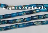 CDE278 15.5 inches 4*8mm tube dyed sea sediment jasper beads