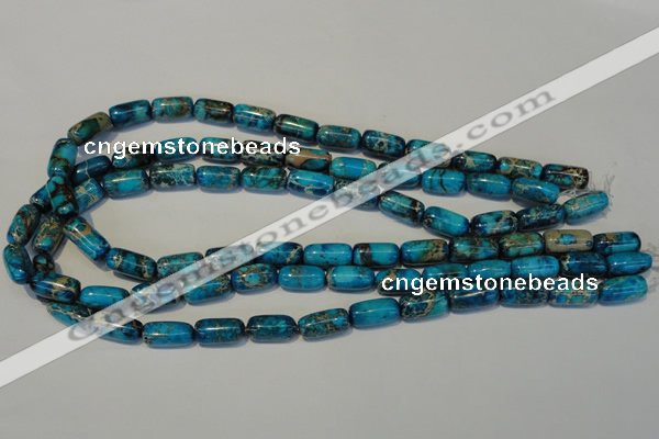 CDE285 15.5 inches 8*16mm column dyed sea sediment jasper beads