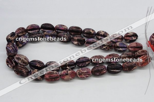 CDE36 15.5 inches 15*20mm star fruit shaped dyed sea sediment jasper beads