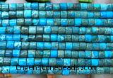 CDE3605 15 inches 4*4mm tube sea sediment jasper beads