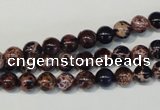 CDE361 15.5 inches 6mm round dyed sea sediment jasper beads