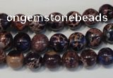 CDE362 15.5 inches 8mm round dyed sea sediment jasper beads